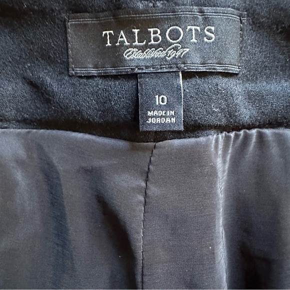 Talbots | Black Wool Heritage Dress Pants Size 10 - Picture 5 of 7